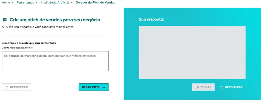 Tela do Pitch de Vendas da RD, exemplificando a IA nas vendas
